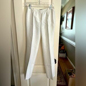 INC‎ size 2 P. 100% linen white fully lined trousers. Please read description.